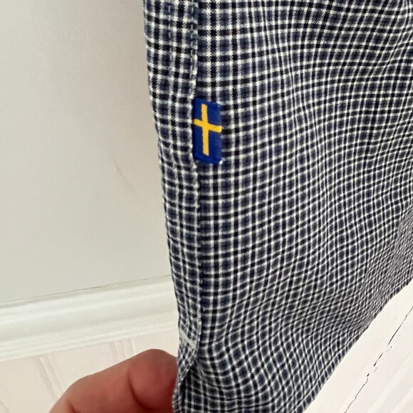 Fjallraven Men's Button Front Short Sleeve Checked Shirt, Size Medium - Picture 8 of 9